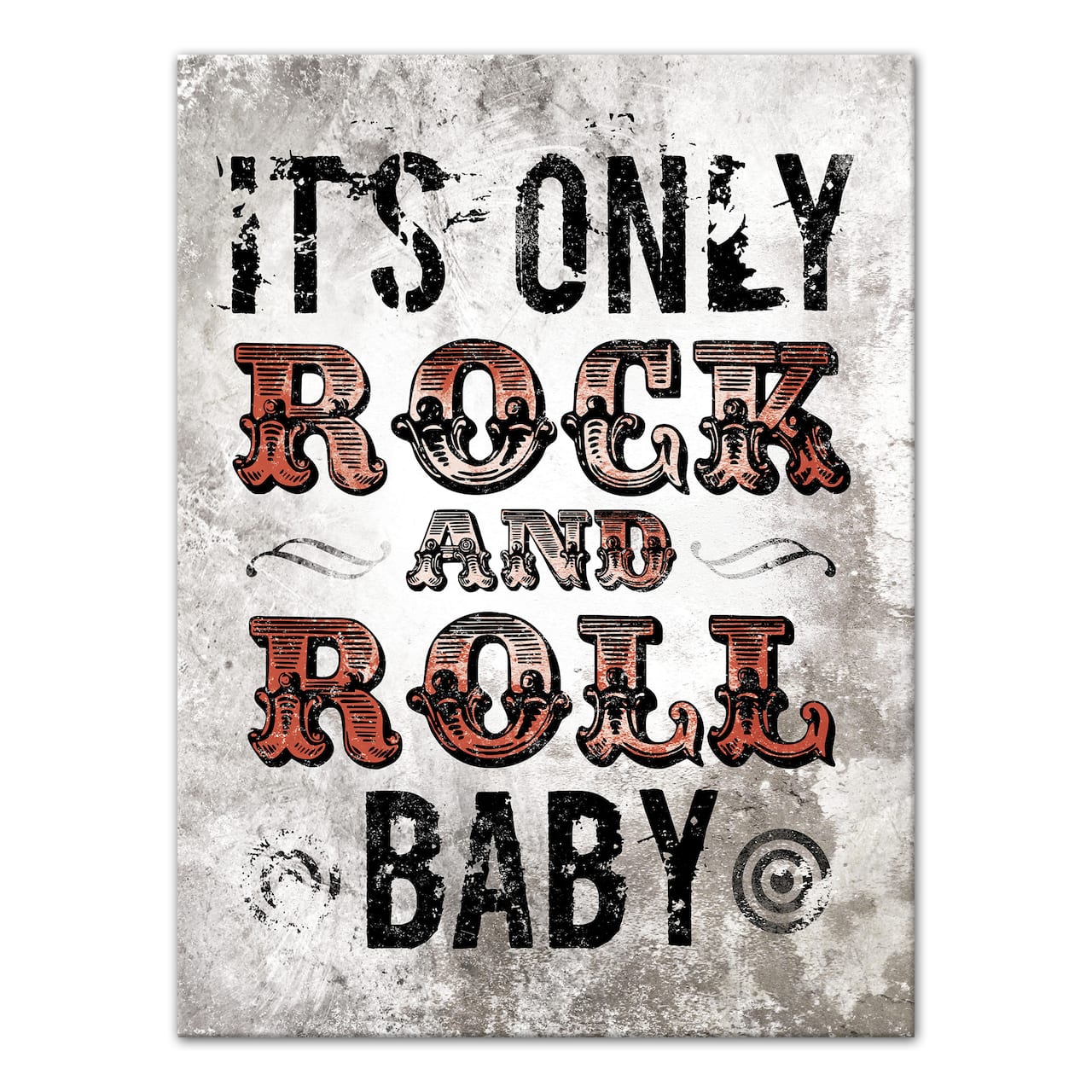 It's Only Rock And Roll 12" x 16" Canvas Wall Art